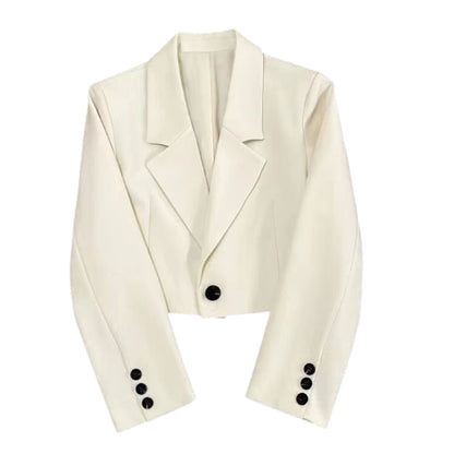 Pearl Edge Cropped Blazer